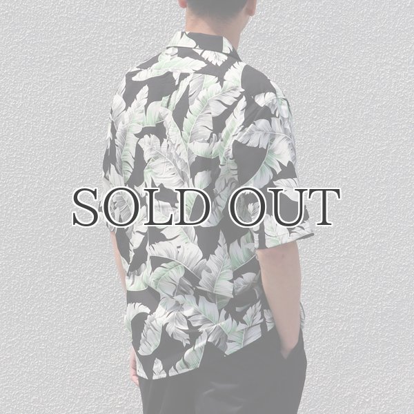 画像4: コットンレーヨン ヴィンテージHAWAII＆LEAVES柄  オープンカラー ハーフスリーブシャツ【MADE IN JAPAN】『日本製』/ Upscape Audience (4)