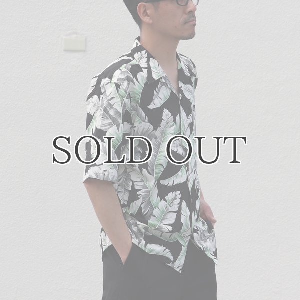 画像7: コットンレーヨン ヴィンテージHAWAII＆LEAVES柄  オープンカラー ハーフスリーブシャツ【MADE IN JAPAN】『日本製』/ Upscape Audience (7)