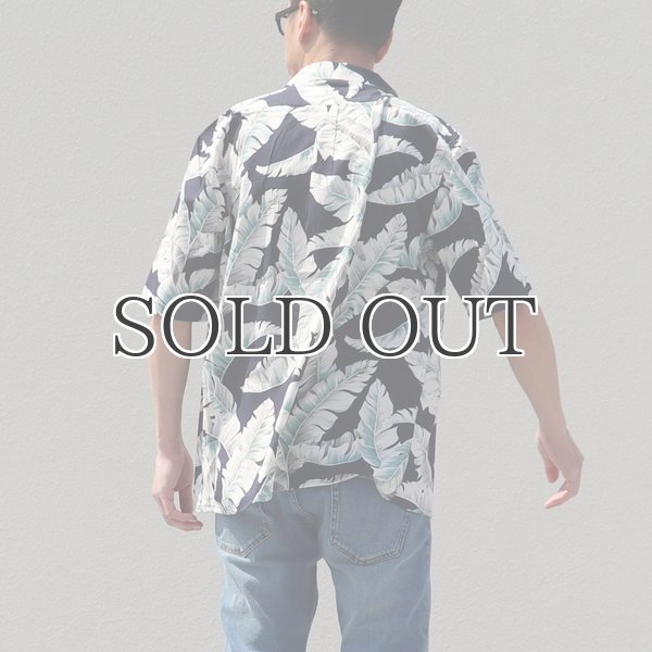 画像8: コットンレーヨン ヴィンテージHAWAII＆LEAVES柄  オープンカラー ハーフスリーブシャツ【MADE IN JAPAN】『日本製』/ Upscape Audience (8)