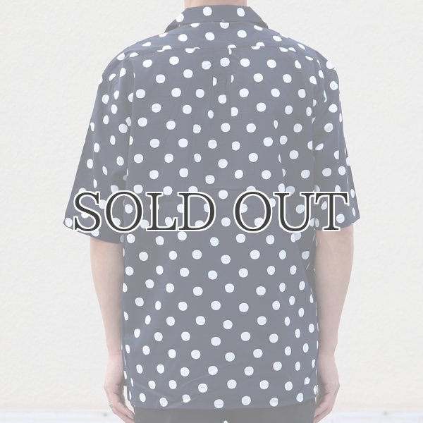 画像16: コットンレーヨン BIG DOT柄  オープンカラー ハーフスリーブシャツ【MADE IN JAPAN】『日本製』/ Upscape Audience (16)