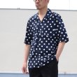 画像4: コットンレーヨン BIG DOT柄  オープンカラー ハーフスリーブシャツ【MADE IN JAPAN】『日本製』/ Upscape Audience (4)