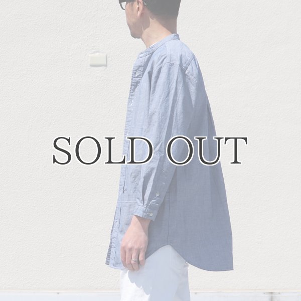 画像4: ミラクルコットンダンガリー  バンドカラーツール ポケシャツ『日本製』Upscape Audience (4)