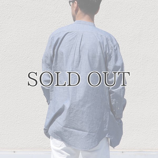 画像10: ミラクルコットンダンガリー  バンドカラーツール ポケシャツ『日本製』Upscape Audience (10)