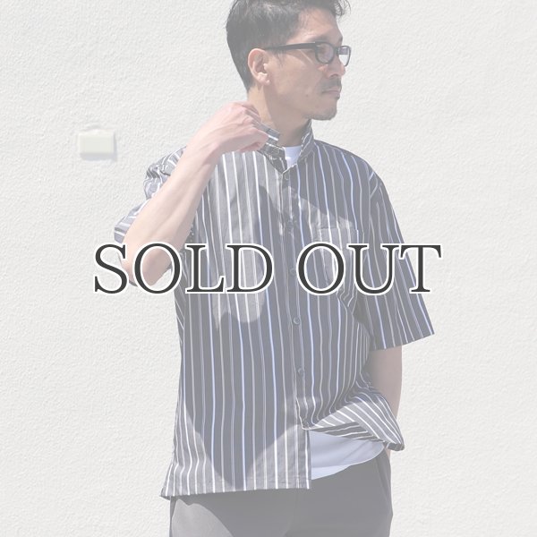 画像3: レジメンタルスタンドスモールカラー ハーフスリーブシャツ【MADE IN JAPAN】『日本製』/ Upscape Audience (3)