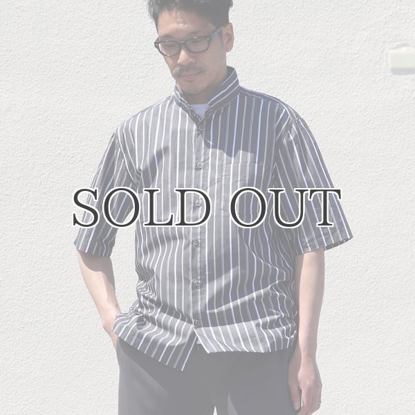 画像5: レジメンタルスタンドスモールカラー ハーフスリーブシャツ【MADE IN JAPAN】『日本製』/ Upscape Audience (5)