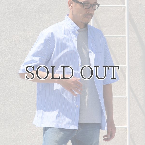 画像7: レジメンタルスタンドスモールカラー ハーフスリーブシャツ【MADE IN JAPAN】『日本製』/ Upscape Audience (7)