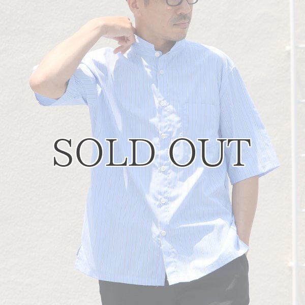 画像3: レジメンタルスタンドスモールカラー ハーフスリーブシャツ【MADE IN JAPAN】『日本製』/ Upscape Audience (3)