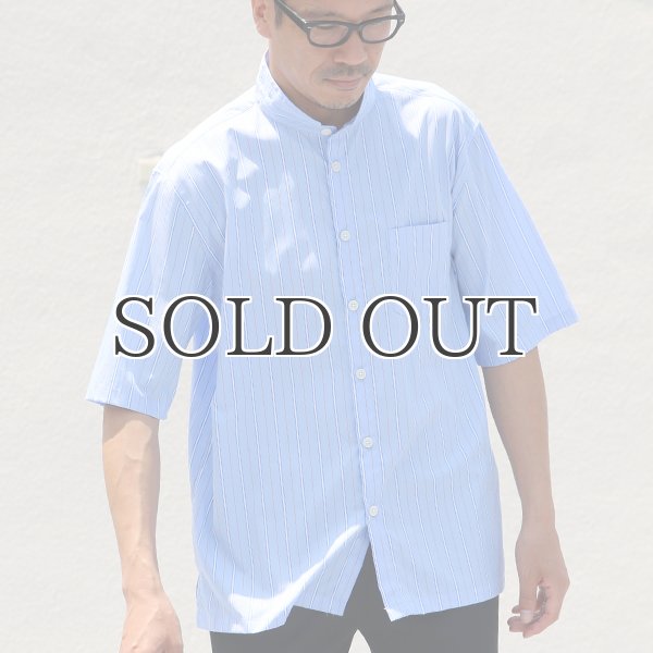 画像4: レジメンタルスタンドスモールカラー ハーフスリーブシャツ【MADE IN JAPAN】『日本製』/ Upscape Audience (4)