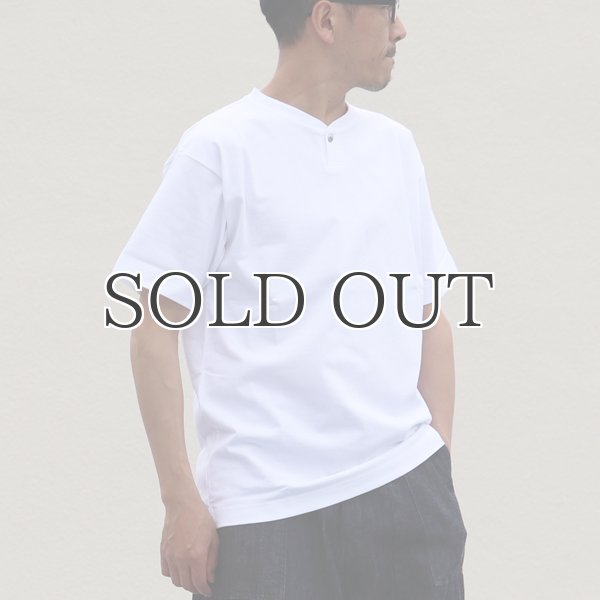 画像5: VORTEX(MVS天竺)コンチョボタンヘンリー 半袖Tee【MADE IN JAPAN】『日本製』/ Upscape Audience (5)