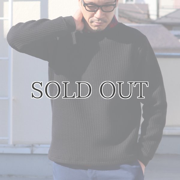 画像4: 「尾州」ストライプキルト クルーネック プルオーバー【MADE IN JAPAN】『日本製』 / Upscape Audience (4)