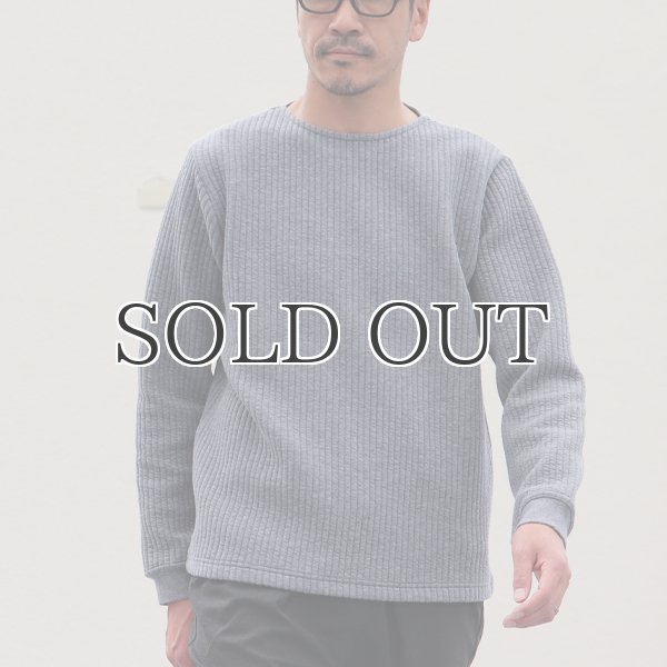 画像10: 「尾州」ストライプキルト クルーネック プルオーバー【MADE IN JAPAN】『日本製』 / Upscape Audience (10)