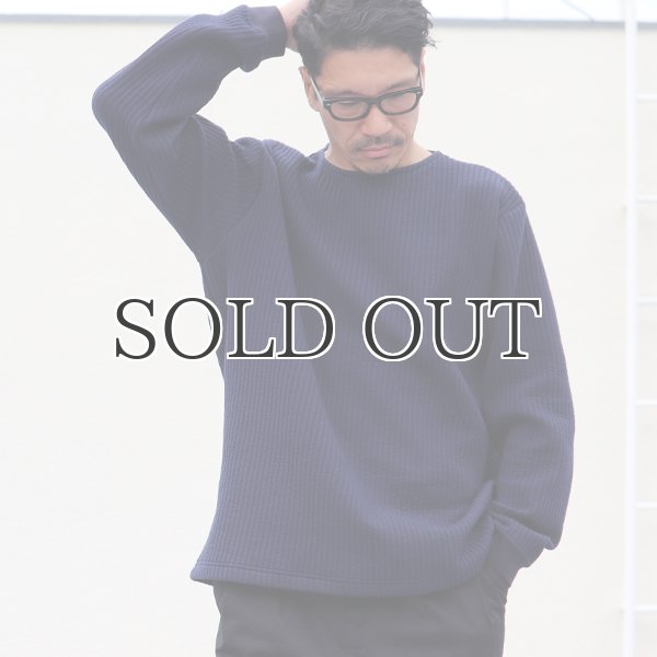 画像6: 「尾州」ストライプキルト クルーネック プルオーバー【MADE IN JAPAN】『日本製』 / Upscape Audience (6)