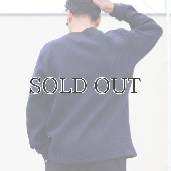 画像9: 「尾州」ストライプキルト クルーネック プルオーバー【MADE IN JAPAN】『日本製』 / Upscape Audience (9)