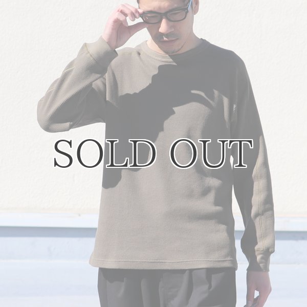 画像9: 度詰ワッフル6.6オンス スプリットスリーブ ミリタリーLS TEE【MADE IN JAPAN】『日本製』 / Upscape Audience (9)