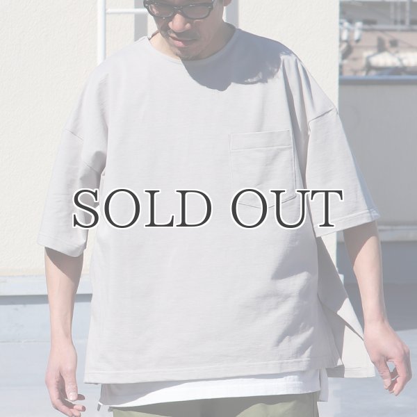 画像3: VORTEX 8オンス（MVS天竺）サイドスリット ハーフスリーブ ボクシーTee【MADE IN JAPAN】『日本製』/ Upscape Audience (3)