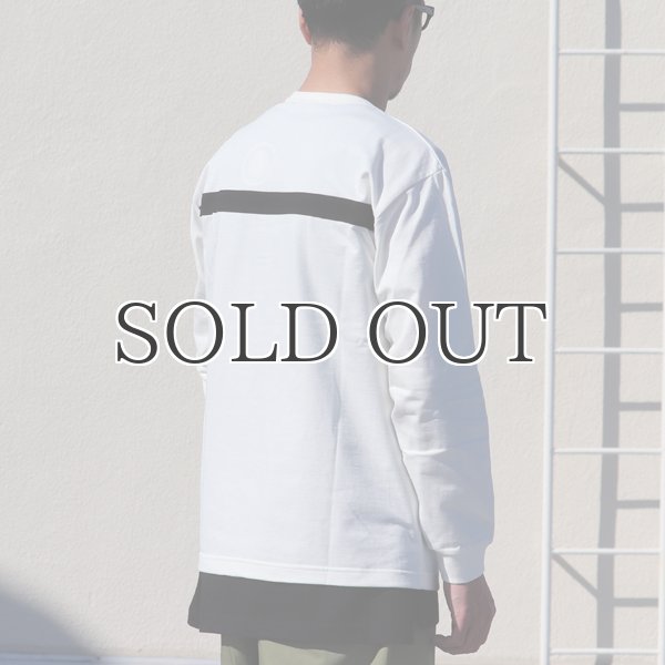 画像4: VORTEX 8オンス(MVS天竺)ツートンラインシームポケット 長袖Tee【MADE IN JAPAN】『日本製』/ Upscape Audience (4)