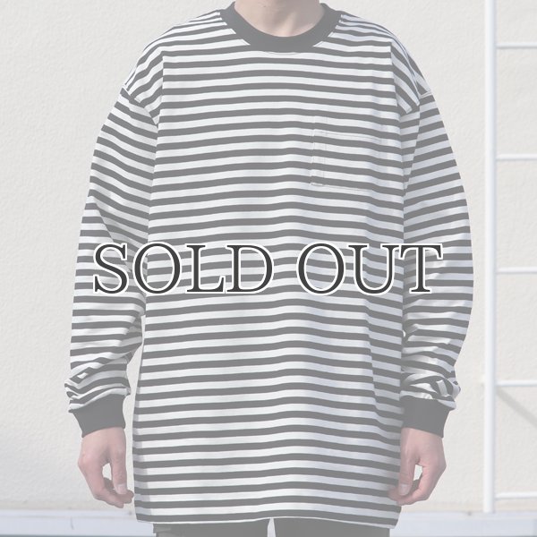 画像17: VORTEX 8オンス(MVS天竺)ロシアンボーダークルーネック 長袖Tee『MADE IN JAPAN』『日本製』 / Upscape Audience (17)