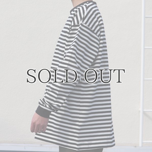 画像19: VORTEX 8オンス(MVS天竺)ロシアンボーダークルーネック 長袖Tee『MADE IN JAPAN』『日本製』 / Upscape Audience (19)