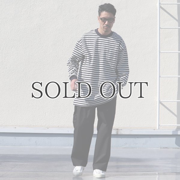 画像15: VORTEX 8オンス(MVS天竺)ロシアンボーダークルーネック 長袖Tee『MADE IN JAPAN』『日本製』 / Upscape Audience (15)