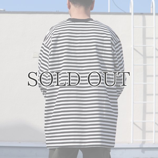 画像6: VORTEX 8オンス(MVS天竺)ロシアンボーダークルーネック 長袖Tee『MADE IN JAPAN』『日本製』 / Upscape Audience (6)