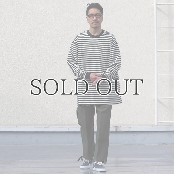 画像7: VORTEX 8オンス(MVS天竺)ロシアンボーダークルーネック 長袖Tee『MADE IN JAPAN』『日本製』 / Upscape Audience (7)