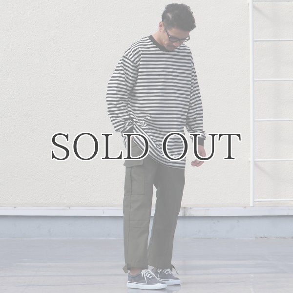 画像8: VORTEX 8オンス(MVS天竺)ロシアンボーダークルーネック 長袖Tee『MADE IN JAPAN』『日本製』 / Upscape Audience (8)