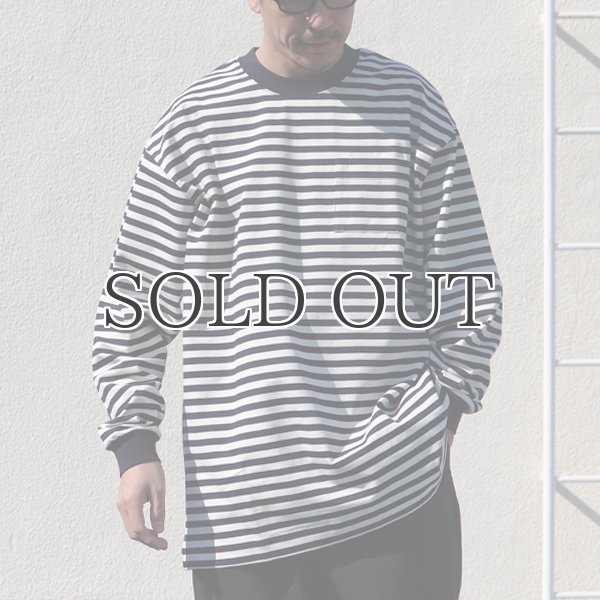 画像9: VORTEX 8オンス(MVS天竺)ロシアンボーダークルーネック 長袖Tee『MADE IN JAPAN』『日本製』 / Upscape Audience (9)