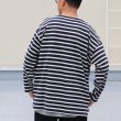 画像6: Basque10オンス（バスク天竺）フレンチボーダー ボートネック BOX Tee【MADE IN JAPAN】『日本製』/ Upscape Audience (6)