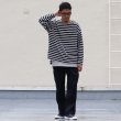 画像10: Basque10オンス（バスク天竺）フレンチボーダー ボートネック BOX Tee【MADE IN JAPAN】『日本製』/ Upscape Audience (10)