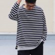 画像21: Basque10オンス（バスク天竺）フレンチボーダー ボートネック BOX Tee【MADE IN JAPAN】『日本製』/ Upscape Audience (21)