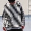 画像10: Basque10オンス（バスク天竺）フレンチボーダー ボートネック BOX Tee【MADE IN JAPAN】『日本製』/ Upscape Audience (10)