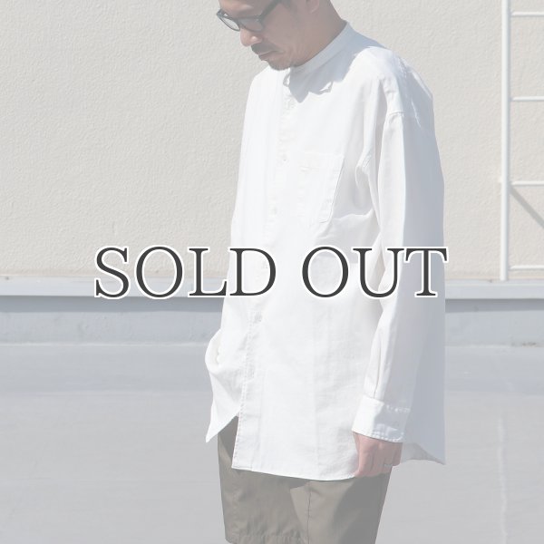 画像5: 6オンス オックスフォード バンドカラー L/S ボクシーシャツ【MADE IN JAPAN】『日本製』/ Upscape Audience (5)
