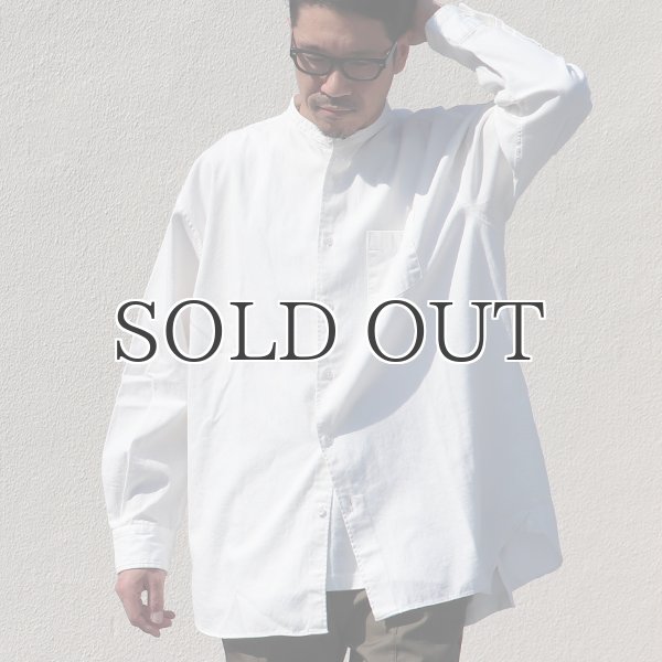 画像7: 6オンス オックスフォード バンドカラー L/S ボクシーシャツ【MADE IN JAPAN】『日本製』/ Upscape Audience (7)