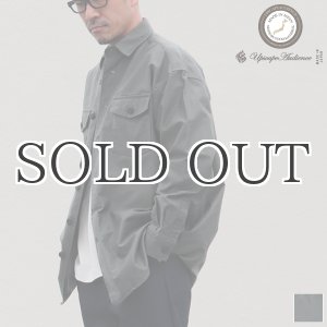 画像: グリストーンW ヨコムラバックサテン ファティーグ長袖 ボクシーシャツ【MADE IN JAPAN】『日本製』/ Upscape Audience