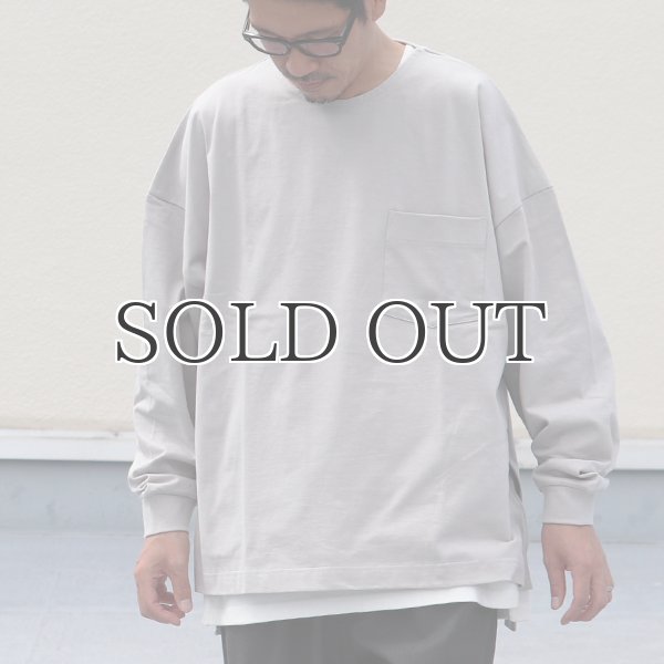 画像16: VORTEX 8オンス（MVS天竺）サイドスリット Aライン ボクシー長袖Tee【MADE IN JAPAN】『日本製』/ Upscape Audience (16)