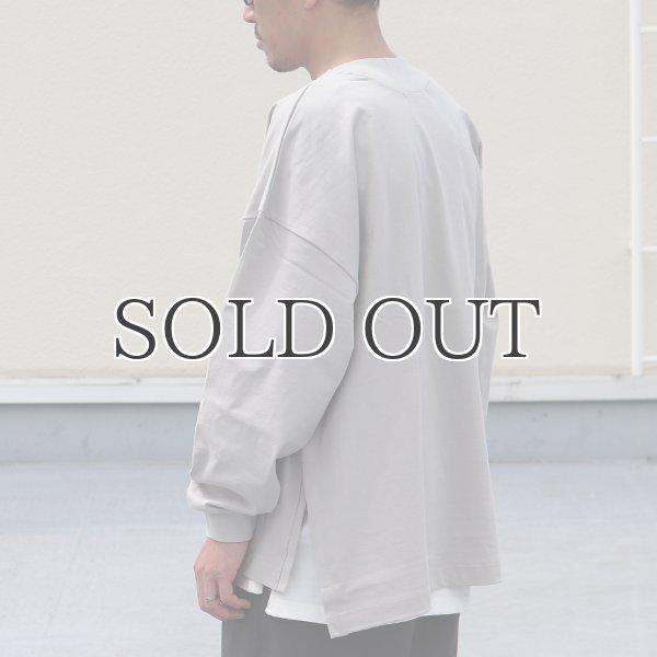 画像17: VORTEX 8オンス（MVS天竺）サイドスリット Aライン ボクシー長袖Tee【MADE IN JAPAN】『日本製』/ Upscape Audience (17)