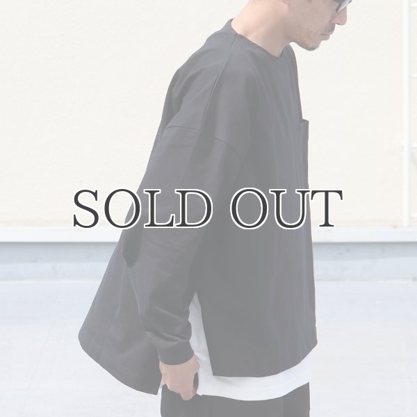 画像7: VORTEX 8オンス（MVS天竺）サイドスリット Aライン ボクシー長袖Tee【MADE IN JAPAN】『日本製』/ Upscape Audience (7)