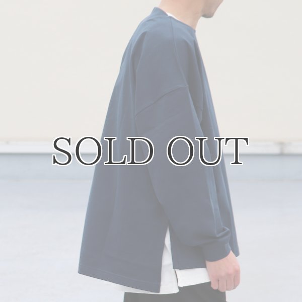 画像3: VORTEX 8オンス（MVS天竺）サイドスリット Aライン ボクシー長袖Tee【MADE IN JAPAN】『日本製』/ Upscape Audience (3)