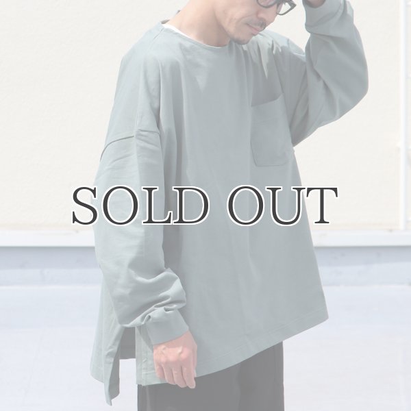 画像8: VORTEX 8オンス（MVS天竺）サイドスリット Aライン ボクシー長袖Tee【MADE IN JAPAN】『日本製』/ Upscape Audience (8)