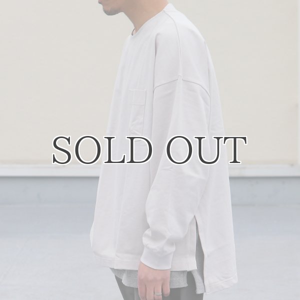 画像5: VORTEX 8オンス（MVS天竺）サイドスリット Aライン ボクシー長袖Tee【MADE IN JAPAN】『日本製』/ Upscape Audience (5)