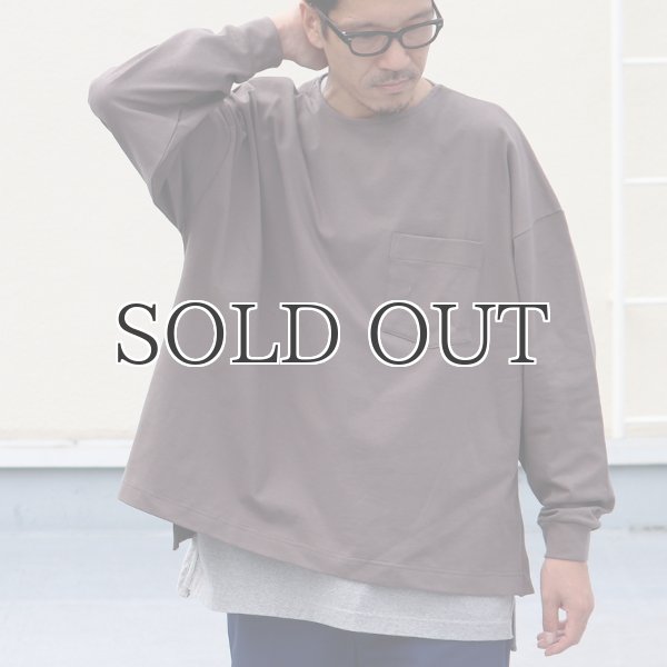 画像10: VORTEX 8オンス（MVS天竺）サイドスリット Aライン ボクシー長袖Tee【MADE IN JAPAN】『日本製』/ Upscape Audience (10)