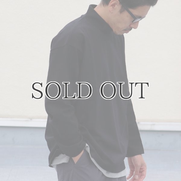 画像5: Basque10オンス(バスク天竺)フレンチボーダー モックネック ボクシー Tee【MADE IN JAPAN】『日本製』/ Upscape Audience (5)