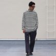 画像7: Basque10オンス（バスク天竺）フレンチボーダー モックネック ボクシー Tee【MADE IN JAPAN】『日本製』/ Upscape Audience (7)