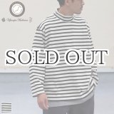 画像: Basque10オンス（バスク天竺）フレンチボーダー モックネック ボクシー Tee【MADE IN JAPAN】『日本製』/ Upscape Audience
