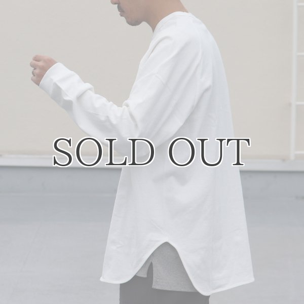 画像9: 丸胴 ヘビーウェイト(度詰天竺)10オンス ヘムラウンド 長袖Tシャツ【MADE IN JAPAN】『日本製』/ Upscape Audience (9)