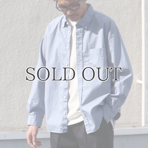 画像4: ワンウォッシュ ボタンダウン L/S テーパードシャツ【MADE IN JAPAN】『日本製』/ Upscape Audience (4)