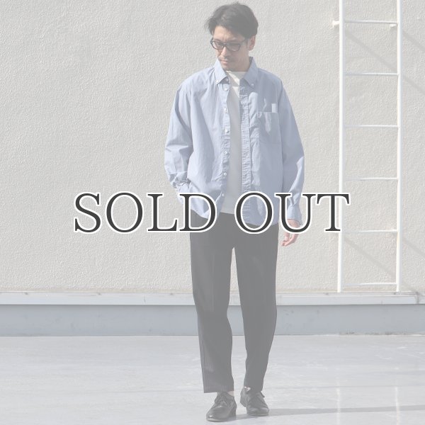 画像10: ワンウォッシュ ボタンダウン L/S テーパードシャツ【MADE IN JAPAN】『日本製』/ Upscape Audience (10)