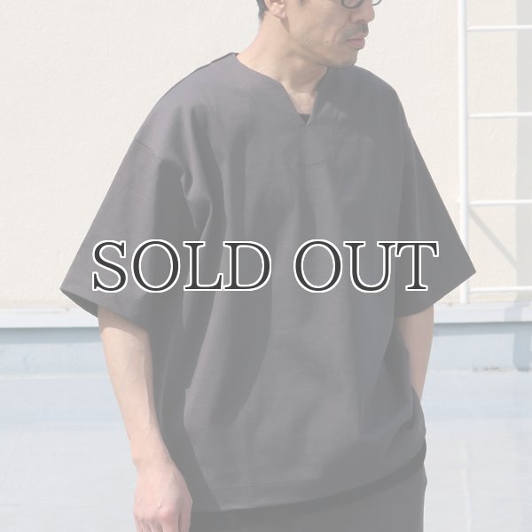 画像3: ヘビーウェイト プレーティング天竺（11オンス）キーネック ハーフスリーブ Tシャツ【MADE IN JAPAN】『日本製』/ Upscape Audience (3)