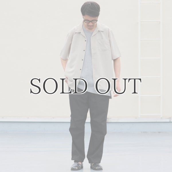 画像7: レーヨンライク ピーチファイユ オープンカラー ハーフスリーブ シャツ【MADE IN JAPAN】『日本製』/ Upscape Audience (7)
