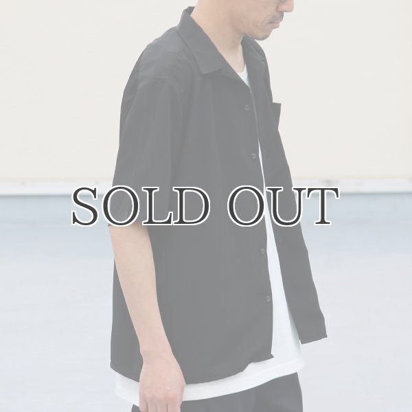 画像5: レーヨンライク ピーチファイユ オープンカラー ハーフスリーブ シャツ【MADE IN JAPAN】『日本製』/ Upscape Audience (5)